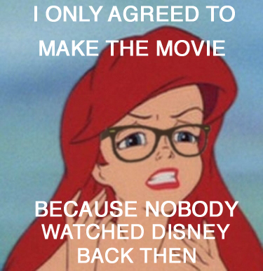 Hipster Ariel Disney Movie