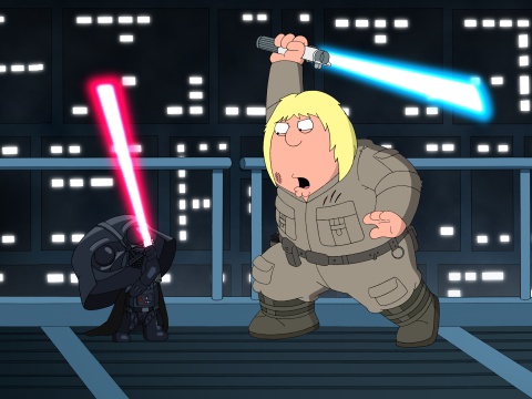 Aaron Wallace reviews "Family Guy": Something, Something, Something, Dark Side at DVDizzy.com