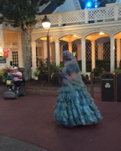 Madame Renata (or is it Madame Carlotta) makes her way through Liberty Square. 